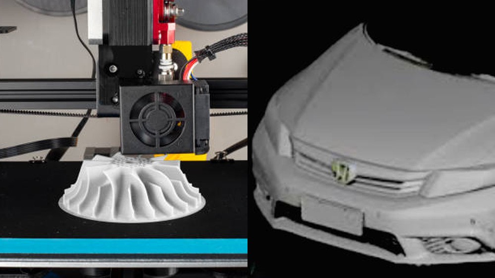 Imagem ilustrativa de impressão 3D e manufatura aditiva com materiais de engenharia